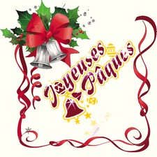 carte postale cloches de paques